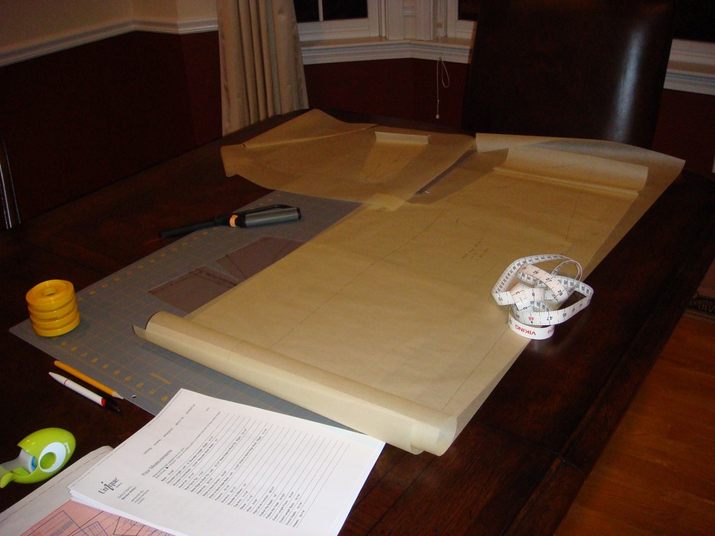 drafting table & supplies